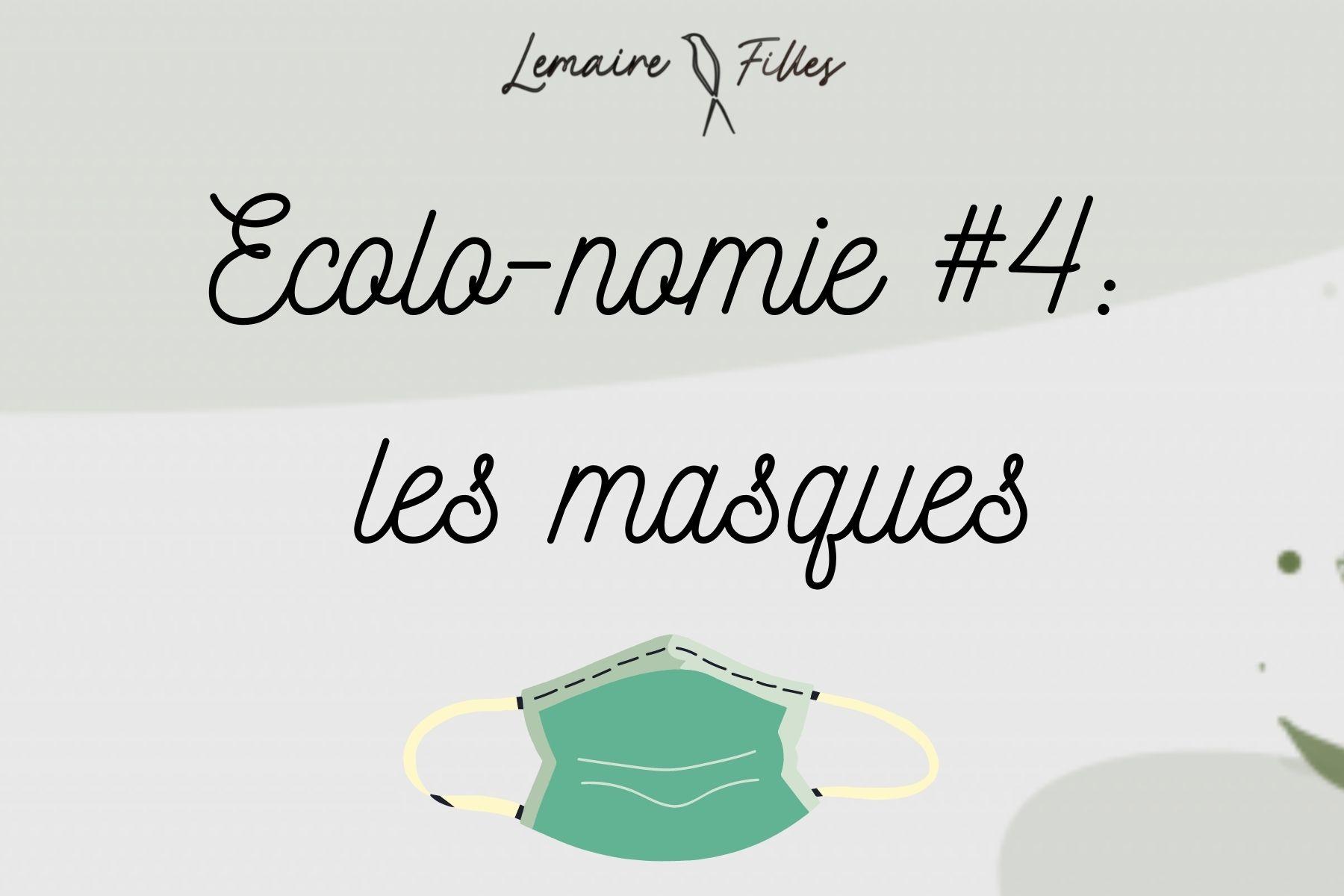 Comparatif masque lavable/masque jetable.