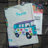 protège livre en tissu combi VW