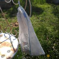 sac à linge en voilage surcyclé