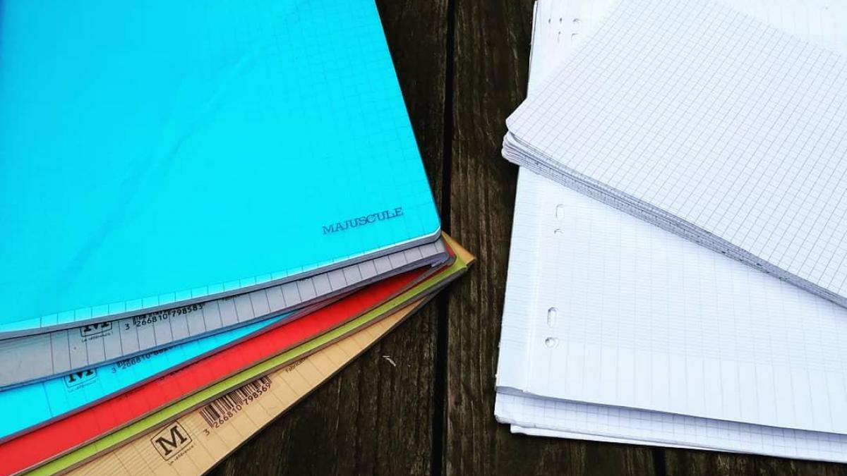 recyclage des fournitures scolaires: économies de papier cette année