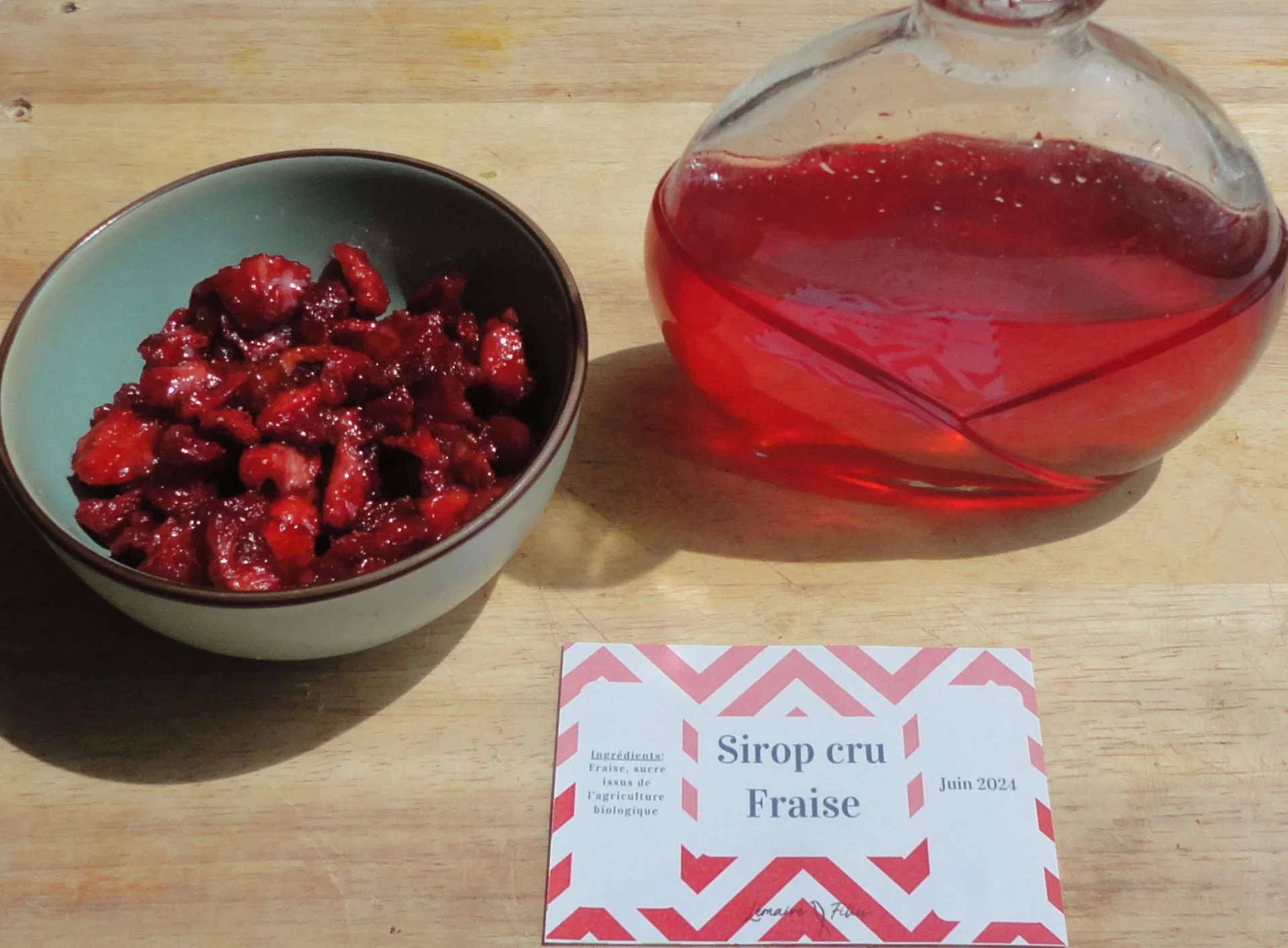 Sirop cru de fraise 1